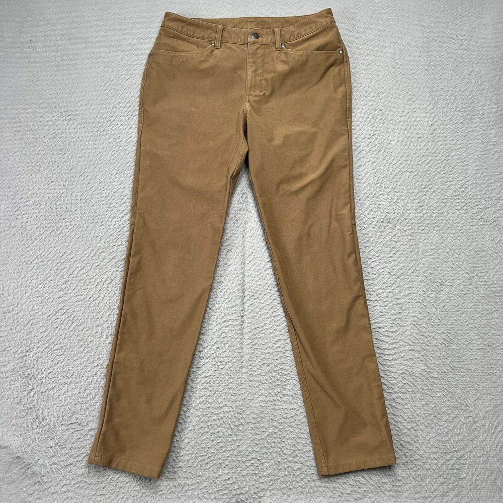Lululemon ABC Pants Mens 31x30 Brown Slim Fit Utilitech Abrasion Resistant Chino